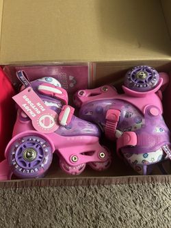 Girls Toddler Skates Light Up Wheels 9C