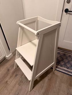 White Wooden Kids Learning Tower