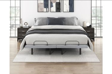 BRAND NEW QUEEN POWER ADJUSTABLE BEDFRAME WITH MASSAGE (58.5" x 79.5" x 14"H)