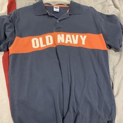 Old Navy men's rugby polo shirt MEDIUM 