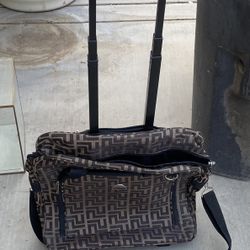 Hipack laptop bag rolling wheeled travel case carry