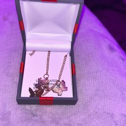 Rose Gold Butterfly 🦋 Bracelet With Adjustable Strap