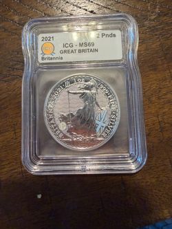 2021 Britannia 1oz Silver Coin ICG MS69