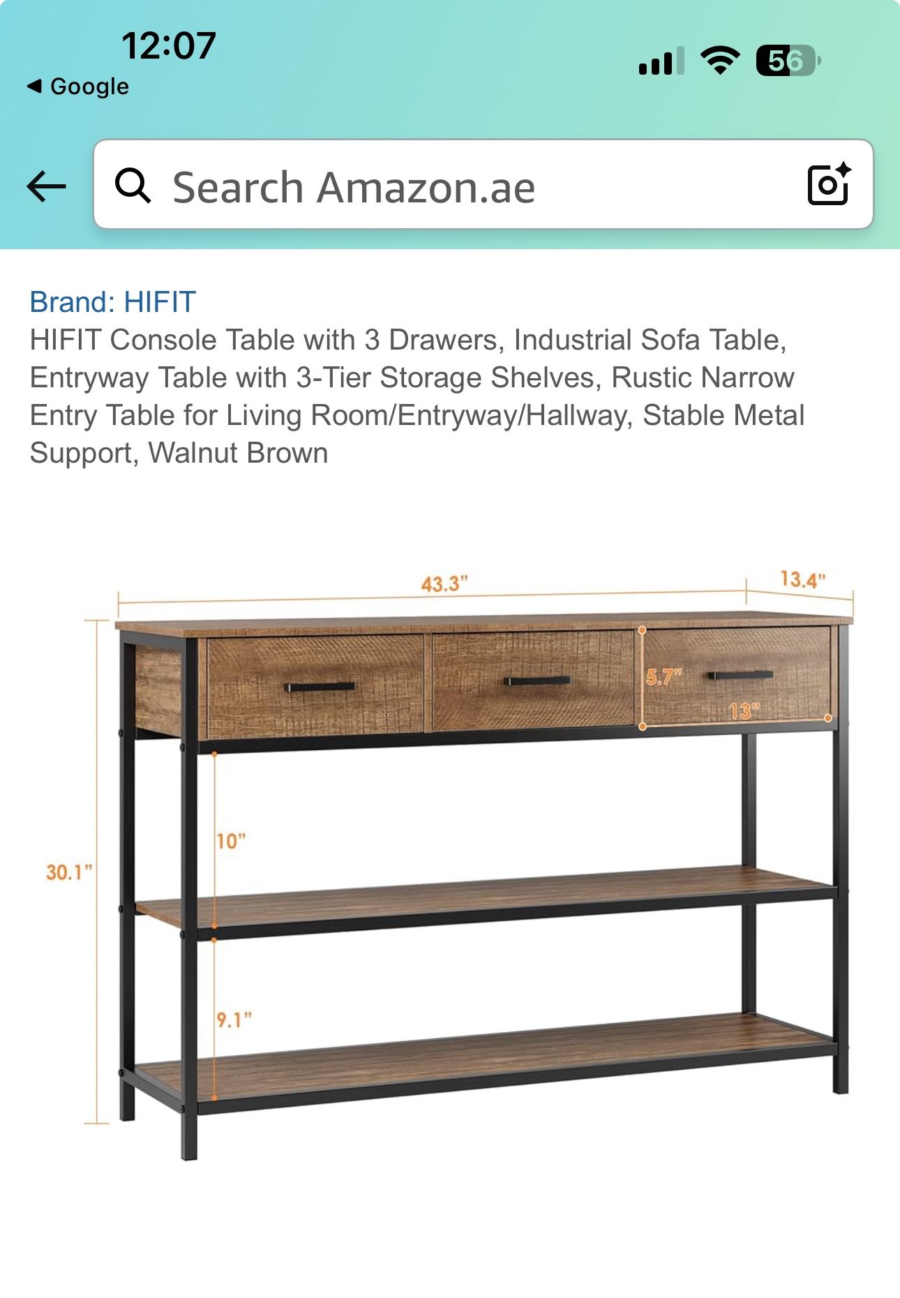 Console entryway Table Great Condition! $10