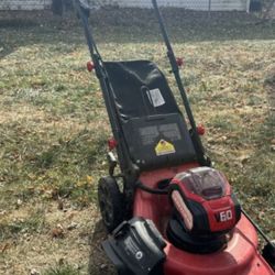 Craftsman 60v Lawn Mower W/ One Battery And One Charger