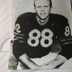 Gene Schroeder Signed &I nscribed 1950`s  8x10 Bears Autograph
W/coa
