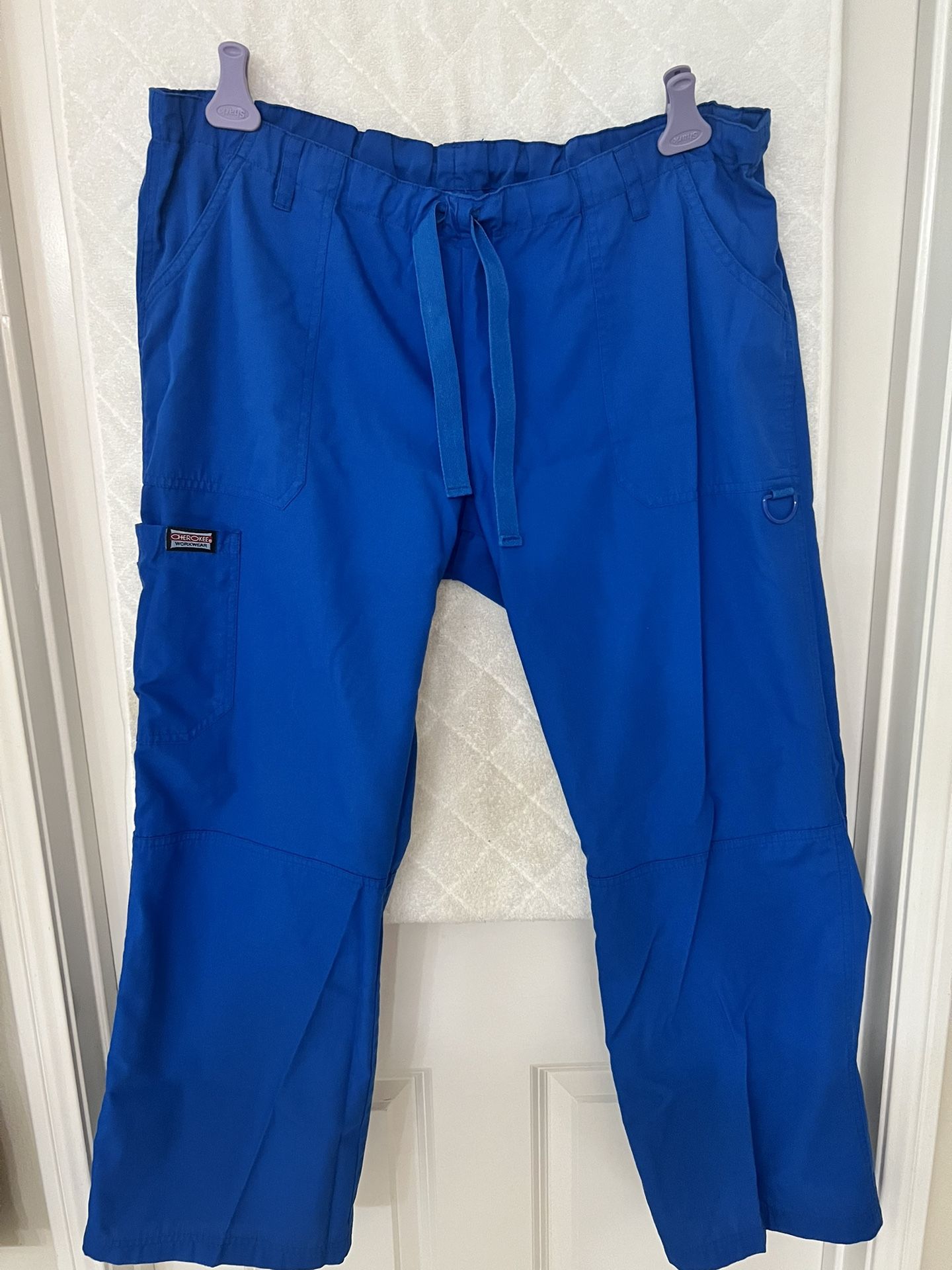 Cherokee Women Scrubs Pant Workwear Originals Drawstring Cargo