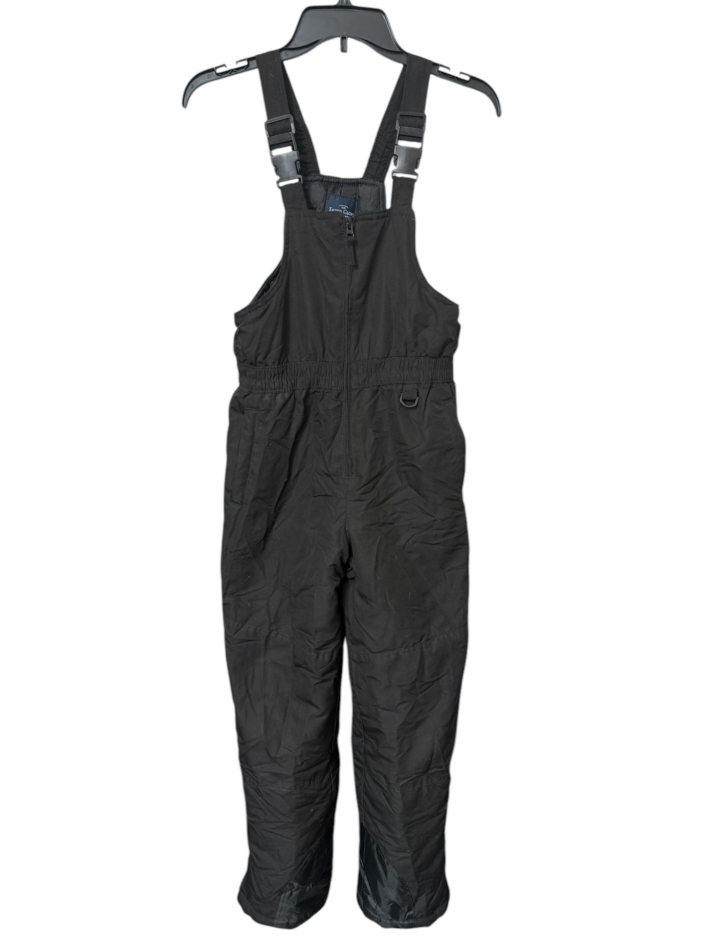 Faded Glory Black Bib Overalls Snow / Ski Pants Kids Size Large (10-12)