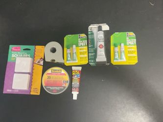 Adhesive & Repair Supply Lot – Epoxy, Flex Glue, 3M Mounting