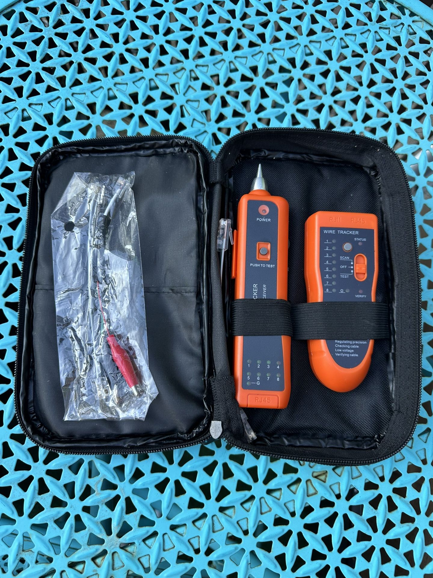 Cable Tester Kit – RJ11/RJ45 Wire Tracker with Tone Generator and Probe