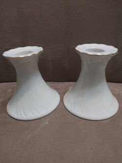 The Crown Classics Candle Holder With Gold Trim
