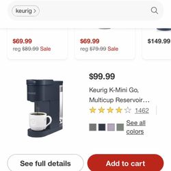 Keurig Mini Go. Dark Blue 