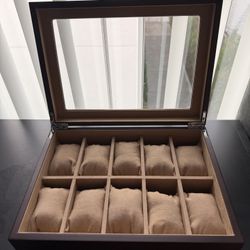 Wooden Watch Box 10 Slots