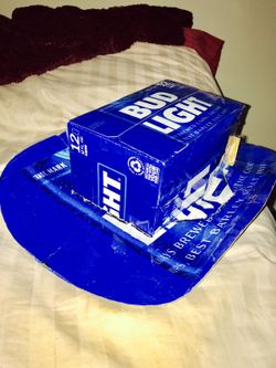 Bud light cowboy box hat