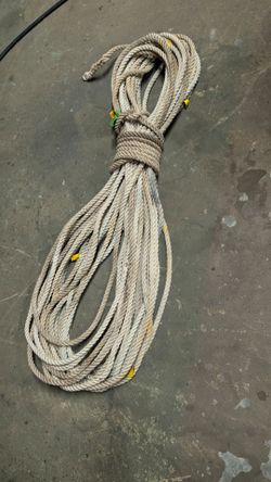 Anchor line 170 ft 3 strand 1/2" rope