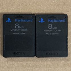 PS2 OEM Memory Card Lot