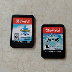 POKEMON LEGENDS ARCEUS + POKEMON SWORD Games For Nintendo Switch