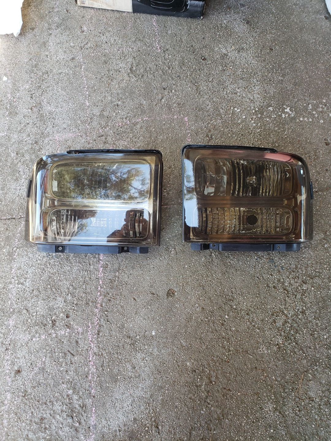 F250 headlight smoked