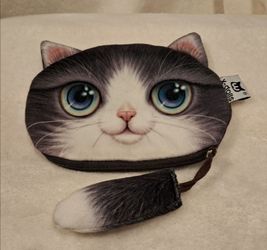 Cat Face Furry Coinpurse