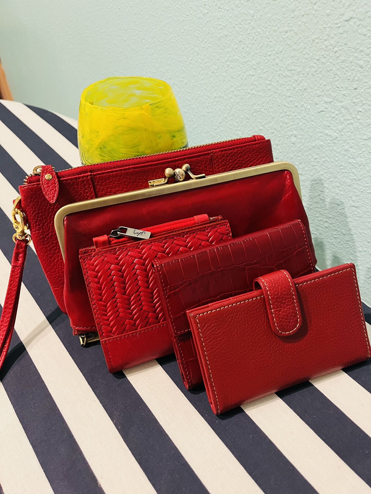 Leather Brand Red Wallets Starting At $25