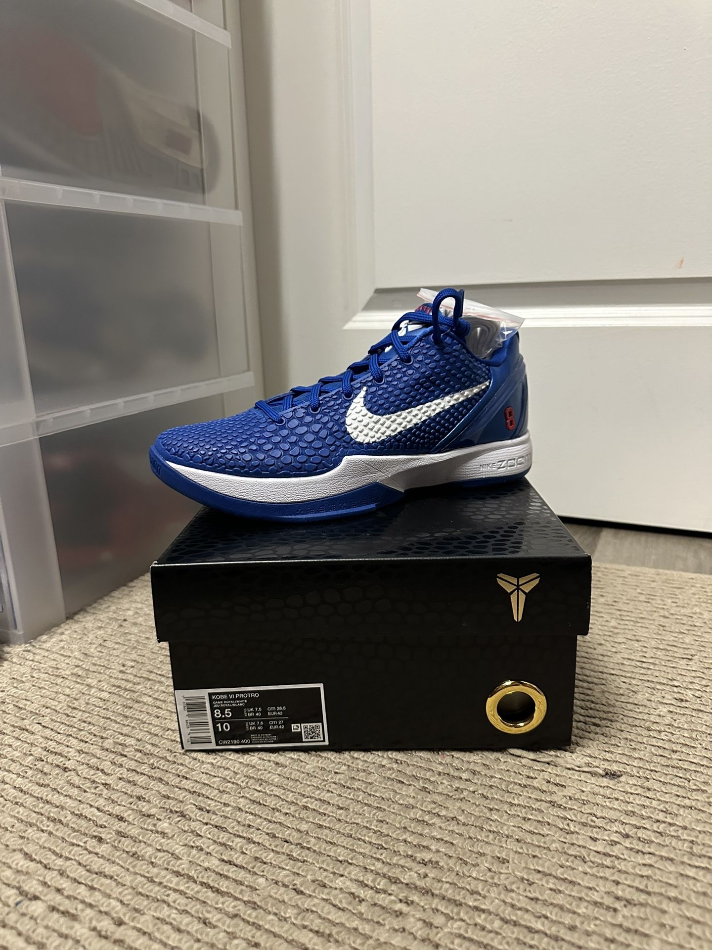 Nike Kobe 6 Dodgers Size 8.5