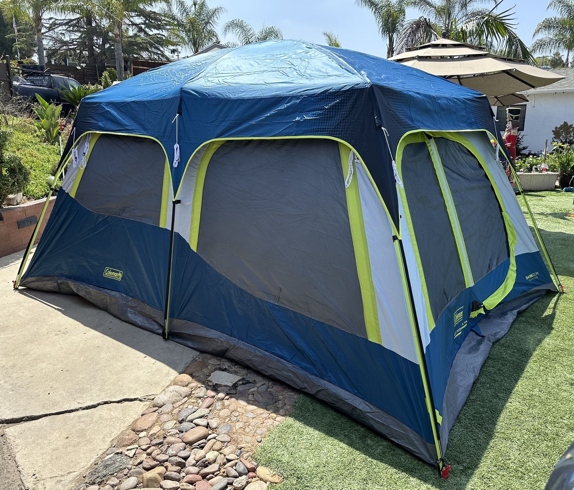 Coleman 10-Person Dark Room Instant Cabin Tent with Rainfly