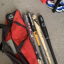 Kids Baseball Bats  And Bags 