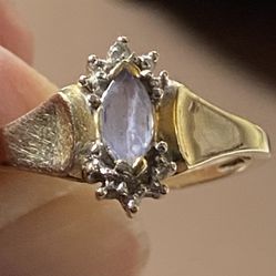 10 Karat Gold, Amethyst Ring