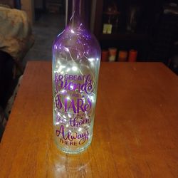 Lighted Wine Bottle  Piece With Box It's 20.00