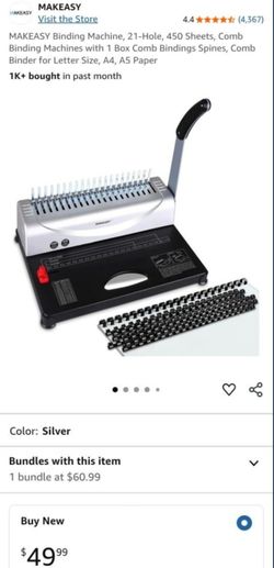 Binding Machine 21-Hole Comb Binder