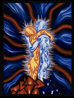 Art painting - - Eclipse- - oil on canvas 36x48”