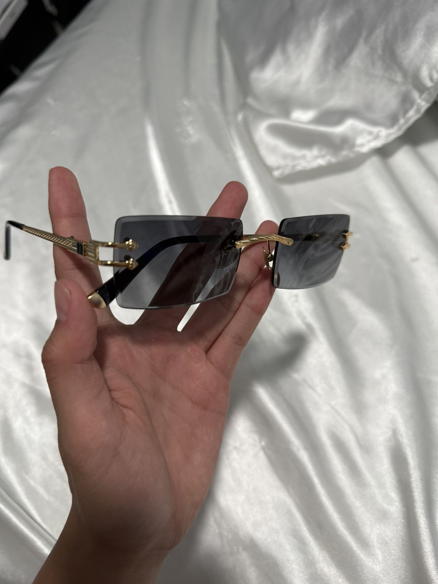 James Oro Black Tint Authentic II Frames Sunglasses