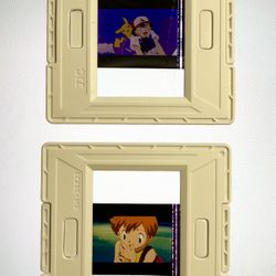 Pokemon Authentic Vintage 35mm Film Strip Cells Theater Used With Holders Ash Misty (4pcs)