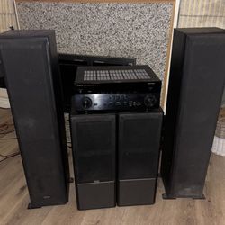 Sound System With 4 Tower Speakers 