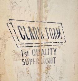 6'2" Clark Foam Blank