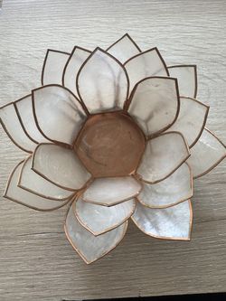 Rose Gold Capiz Shell Votives
