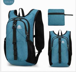 Lightweight Packable Backpack Travel Hiking Foldable Backpack (Lake blue)