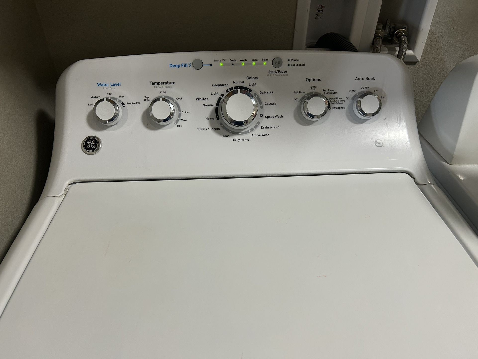 GE White Washing Machine