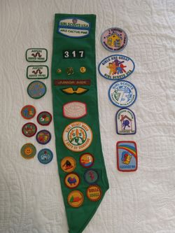 AZ Cactus Pine 🌵 Vintage 80's Girl Scout Badges 🌞