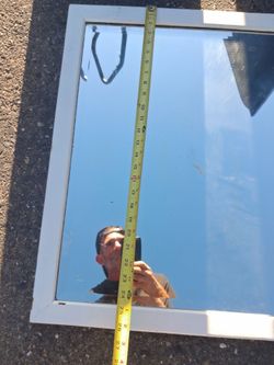 White Framed Rectangular Wall Mirror