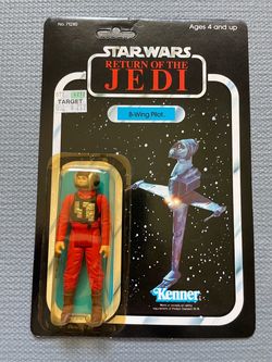 Vintage  Star Wars Return of the Jedi B-Wing Pilot Figure Unpunched!