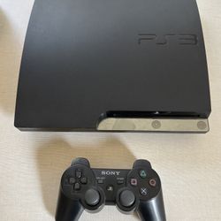 Sony PS3 Slim / Playstation 3 Slim Console, Wireless Controller & Cords