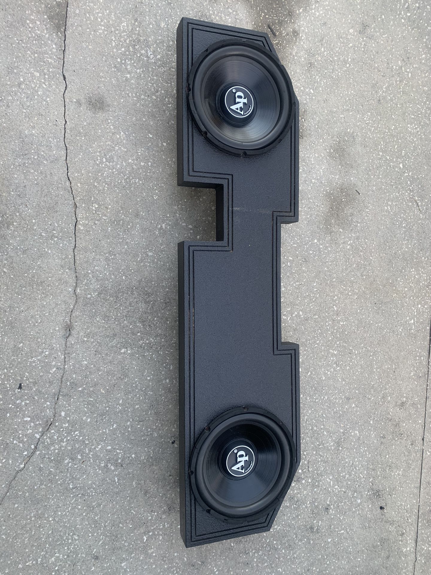 2-12in Speakers In Box For Underneath The Seat For Trucks