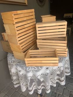 NEW Wooden Slatted Crates