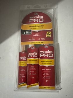Wooster Pro Nylon/Polyester Paint Brush 3-Pack