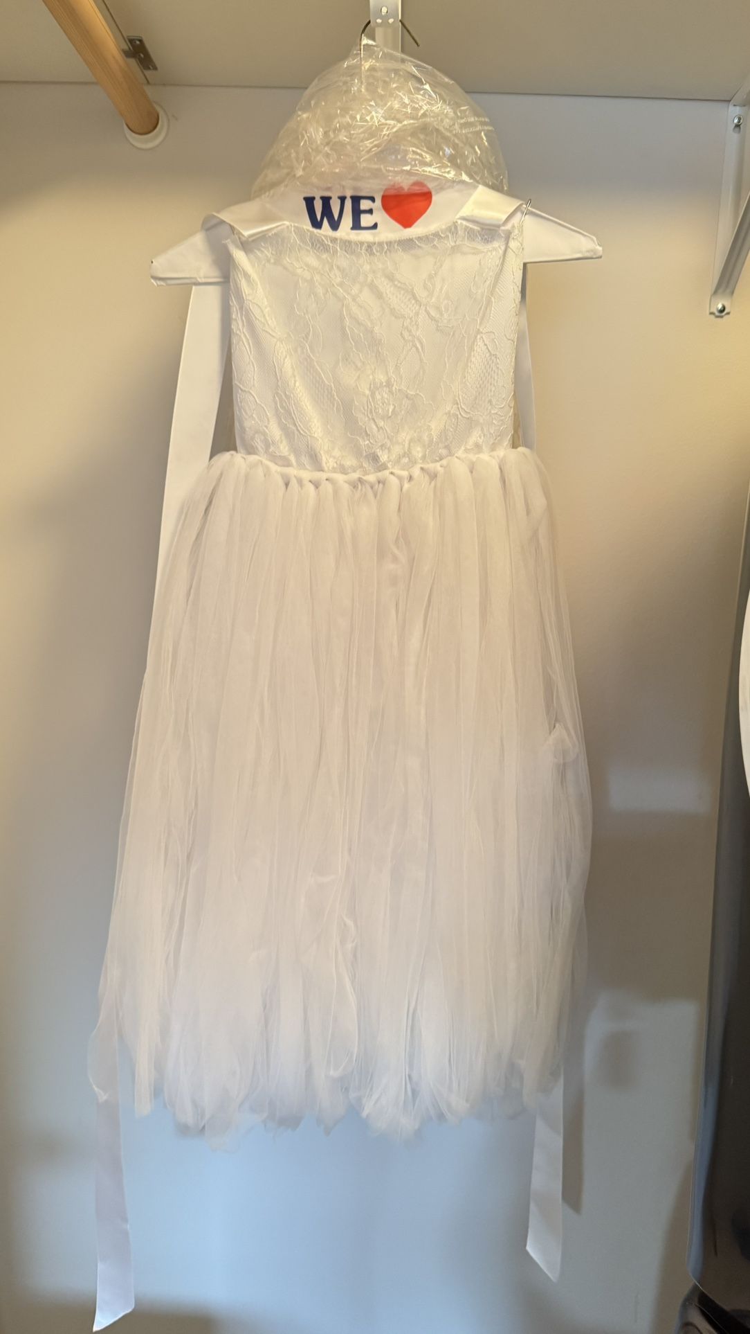 Ya Ya Fairies White Flower Girl-Style Dress - Size 8-9 Youth