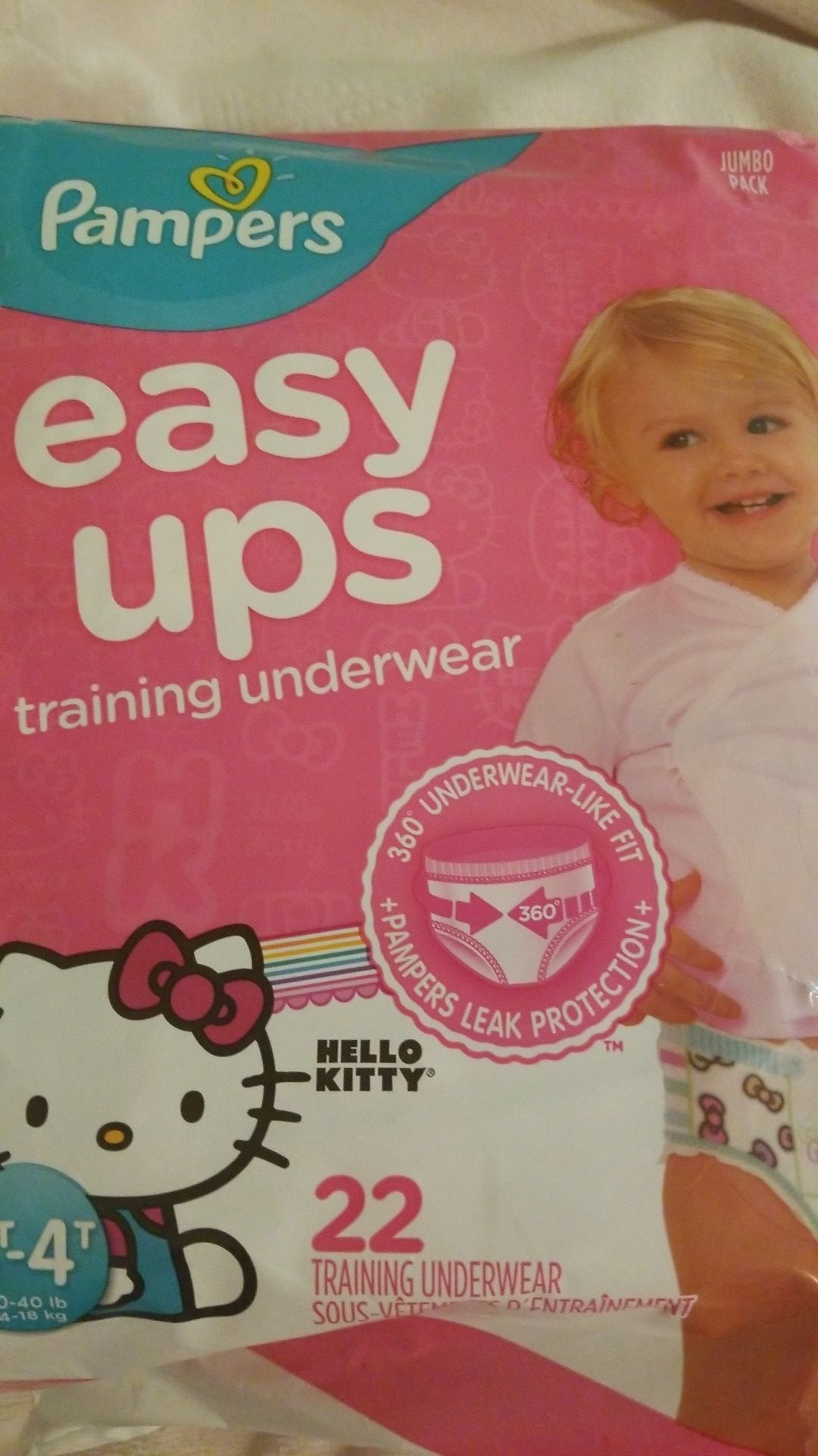 Pampers easy ups 3-4t new! $5