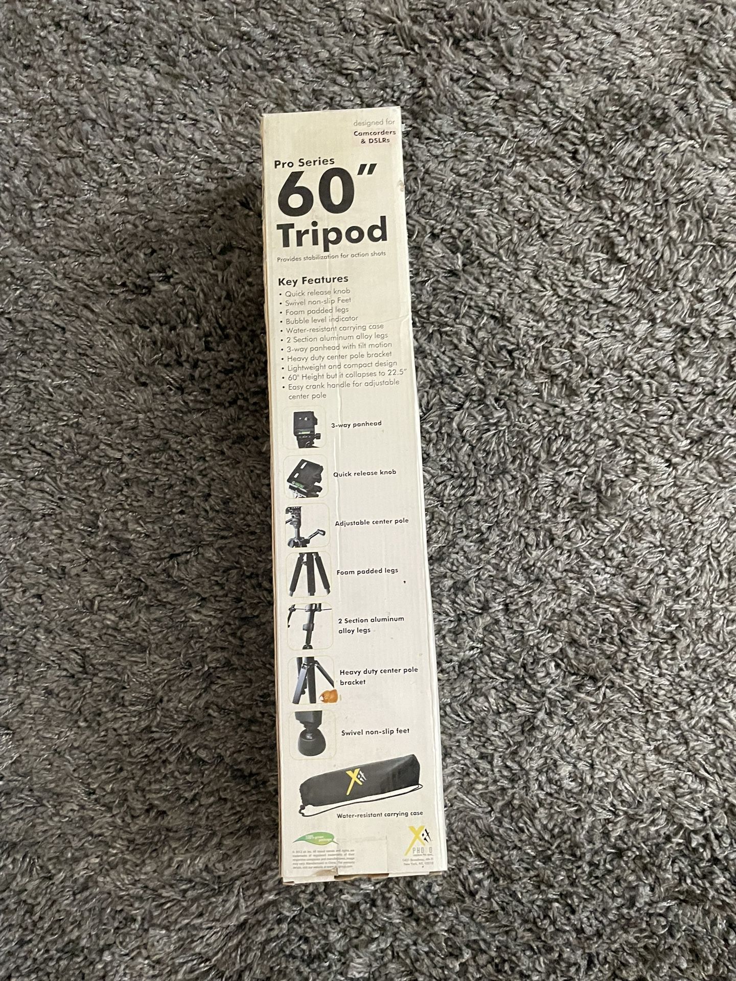 60” Tripod for Camcorders and DSLRs