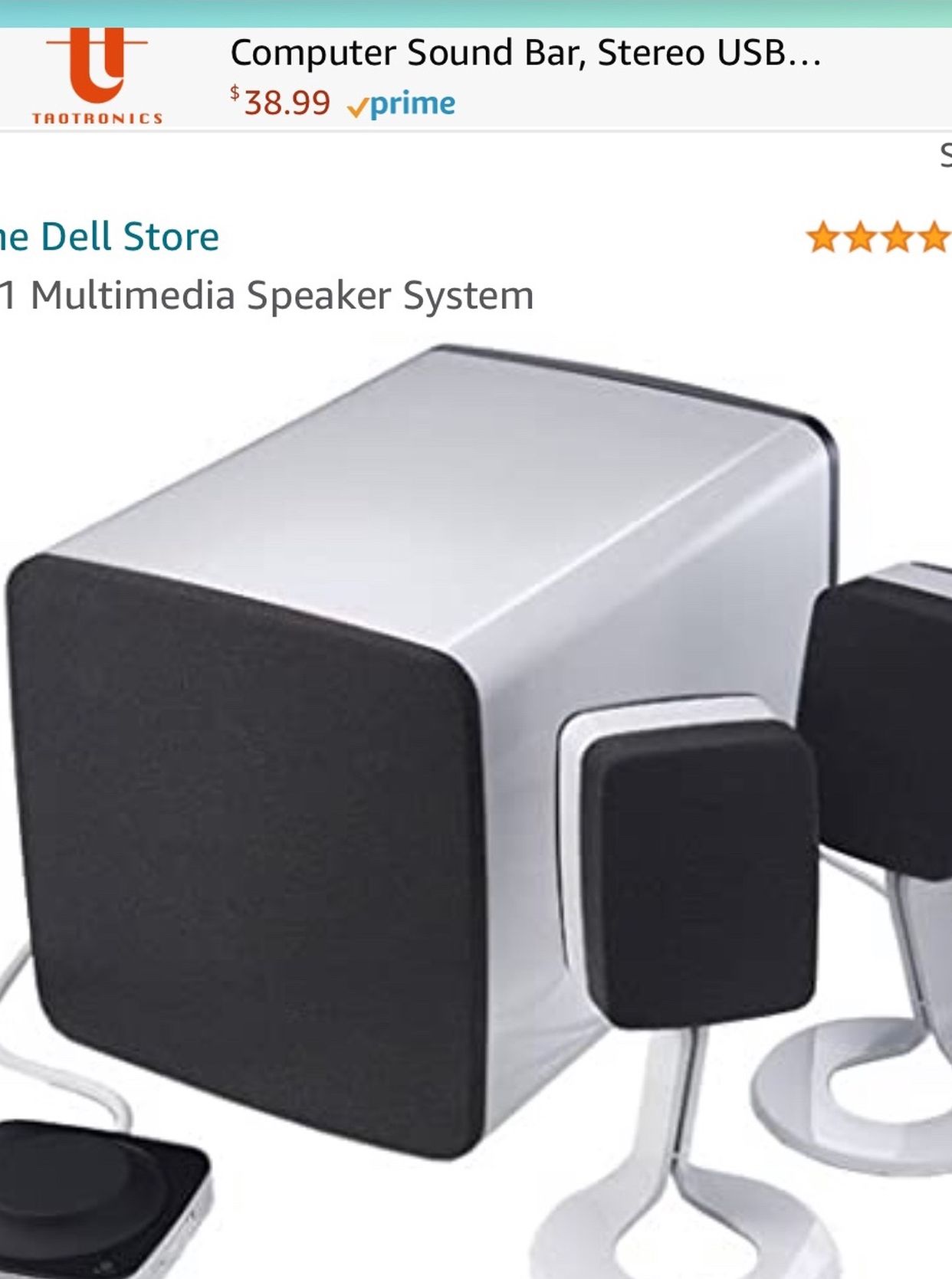 Dell multimedia speaker system