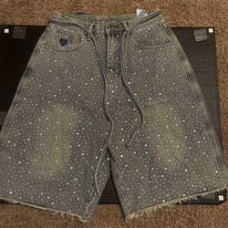Aelfric Eden Rhimestone Jorts